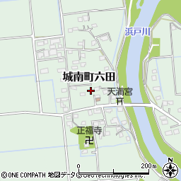 熊本県熊本市南区城南町六田771周辺の地図