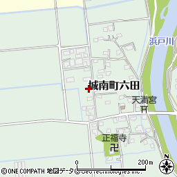 熊本県熊本市南区城南町六田907周辺の地図