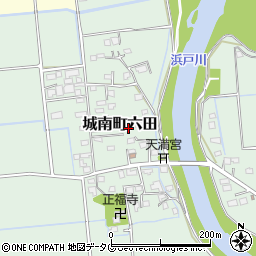 熊本県熊本市南区城南町六田785周辺の地図