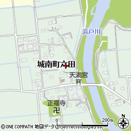 熊本県熊本市南区城南町六田793周辺の地図