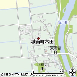 熊本県熊本市南区城南町六田792周辺の地図