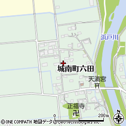 熊本県熊本市南区城南町六田839周辺の地図