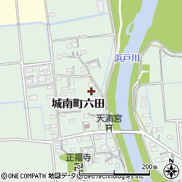 熊本県熊本市南区城南町六田794-2周辺の地図