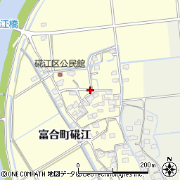 熊本県熊本市南区富合町硴江周辺の地図