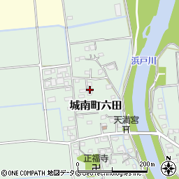 熊本県熊本市南区城南町六田789周辺の地図