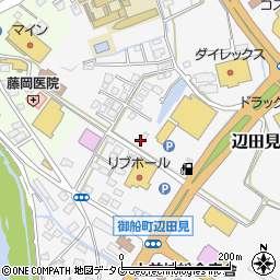 トータルサロンハート　御船店周辺の地図