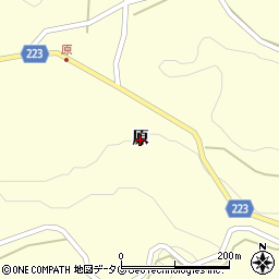 熊本県山都町（上益城郡）原周辺の地図