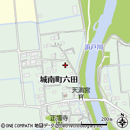熊本県熊本市南区城南町六田794周辺の地図
