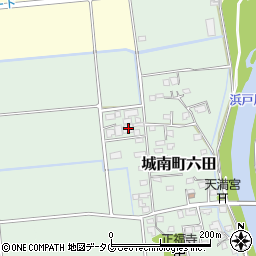 熊本県熊本市南区城南町六田911周辺の地図