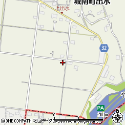 熊本県熊本市南区城南町出水744周辺の地図