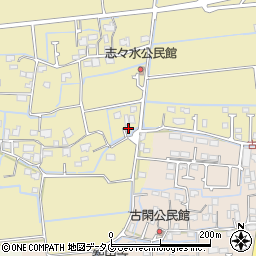 熊本県熊本市南区富合町志々水233周辺の地図