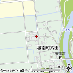 熊本県熊本市南区城南町六田912周辺の地図