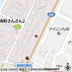 熊本県熊本市南区城南町さんさん1丁目11周辺の地図