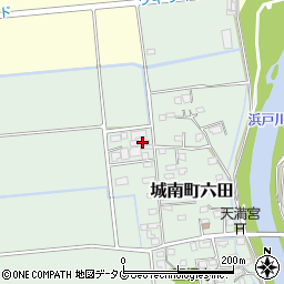 熊本県熊本市南区城南町六田913周辺の地図