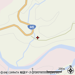 熊本県上益城郡御船町七滝645周辺の地図