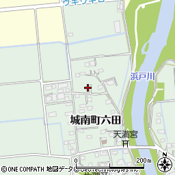 熊本県熊本市南区城南町六田810周辺の地図