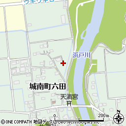 熊本県熊本市南区城南町六田803周辺の地図
