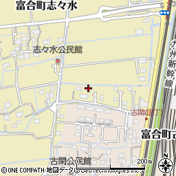 熊本県熊本市南区富合町志々水216周辺の地図