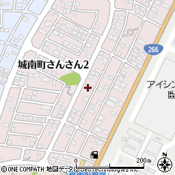 熊本県熊本市南区城南町さんさん1丁目13周辺の地図