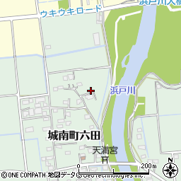 熊本県熊本市南区城南町六田806-4周辺の地図