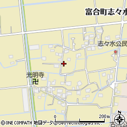 熊本県熊本市南区富合町志々水353周辺の地図