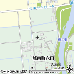 熊本県熊本市南区城南町六田811周辺の地図