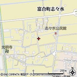 熊本県熊本市南区富合町志々水周辺の地図