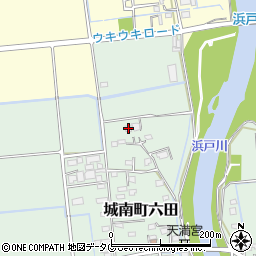 熊本県熊本市南区城南町六田812周辺の地図
