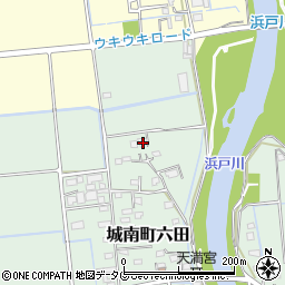 熊本県熊本市南区城南町六田819周辺の地図