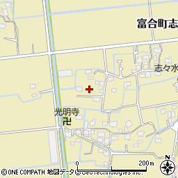 熊本県熊本市南区富合町志々水338-3周辺の地図