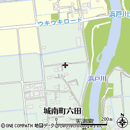 熊本県熊本市南区城南町六田820周辺の地図