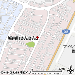 熊本県熊本市南区城南町さんさん周辺の地図