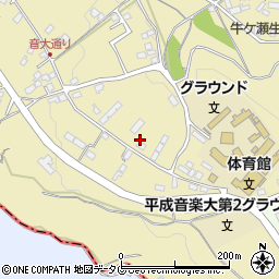 熊本県上益城郡御船町滝川1717周辺の地図