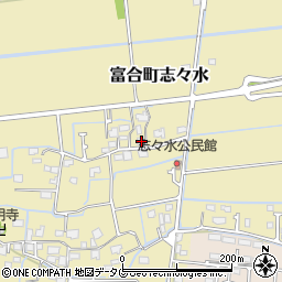熊本県熊本市南区富合町志々水399-1周辺の地図