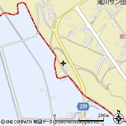 熊本県上益城郡御船町滝川1030周辺の地図