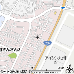 熊本県熊本市南区城南町さんさん1丁目9周辺の地図