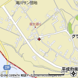 熊本県上益城郡御船町滝川1731周辺の地図