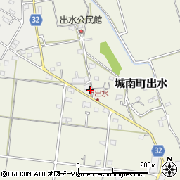 熊本県熊本市南区城南町出水1029周辺の地図