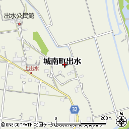 熊本県熊本市南区城南町出水835周辺の地図