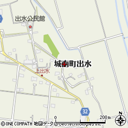 熊本県熊本市南区城南町出水823周辺の地図