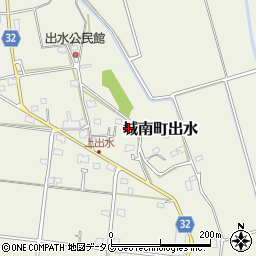 熊本県熊本市南区城南町出水803周辺の地図