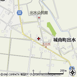 熊本県熊本市南区城南町出水1027-2周辺の地図