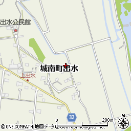 熊本県熊本市南区城南町出水836周辺の地図