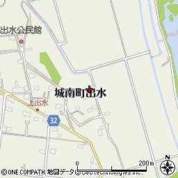 熊本県熊本市南区城南町出水836周辺の地図