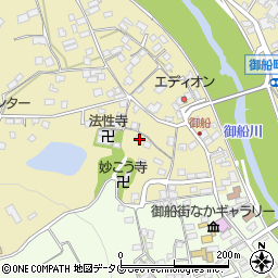 熊本県上益城郡御船町滝川1032-2周辺の地図