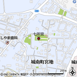 七所宮周辺の地図