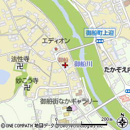 熊本県上益城郡御船町滝川998-10周辺の地図