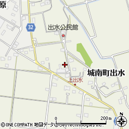 熊本県熊本市南区城南町出水1027周辺の地図