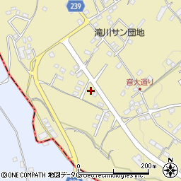 熊本県上益城郡御船町滝川1892周辺の地図
