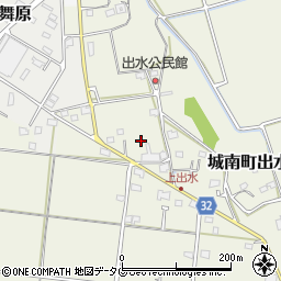 熊本県熊本市南区城南町出水1027-1周辺の地図